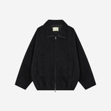SIOT4226 Handmade Minimal Blouson_Melange black
