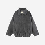 SIOT4226 Handmade Minimal Blouson_Charcoal