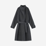 SIOT4227 Handmade Wing-Sleeve Long Coat_Charcoal