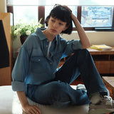 SIJN6105 Straight Column Jeans_Medium Blue