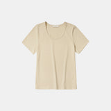 SITP5063 U-neck T-shirt_Beige