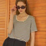SITP5063 U-neck T-shirt_ST_Navy