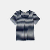 SITP5063 U-neck T-shirt_ST_Navy