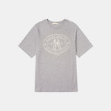 SITP5064 Basset Hound T-shirt_ Melange gray