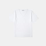 SITP5136 Loose Fit V-Neck Short Sleeve T-Shirt_White