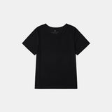SITP5154 Silkette Loose Fit U-Neck Short Sleeve T-Shirt_Black