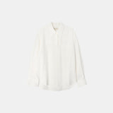 SITP5160 Loose Fit Wrinkle Silky Shirt_White