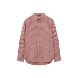SITP5176 Loose Fit Classic Check Shirt_Red check