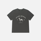 SITP5191 Archive Hound Print T-Shirt_Charcoal