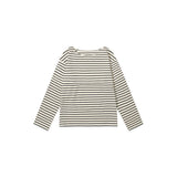 SITP5192 Loose Fit ST Boat Neck T-Shirt_Black Stripe