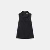SITP5217 Cowl Neck Breeze Sleeveless Blouse_Black