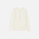 SITP5241 Slub Henley Neck T-Shirt_Cream