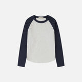 SITP5244 Slim Raglan Color Block T-Shirt_Navy