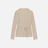 SITP5255 String Pleats Top_Beige