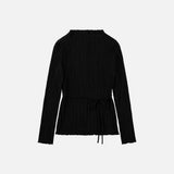 SITP5255 String Pleats Top_Black