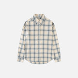 SITP5273 KUWAMURA Lier Check Shirt_Cream Blue