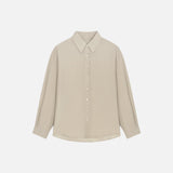 SITP5278 Soft sheer Summer Shirt_Beige