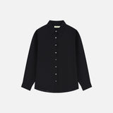 SITP5278 Soft sheer Summer Shirt_Black