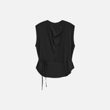 SITP5280 Fluid Cowl Blouse_Black
