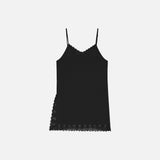 SITP5282 Lace Silky Slip Top_Black