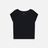 SITP5286 Cap Sleeve Slim T-Shirt_Black