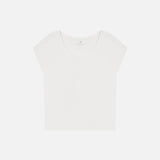 SITP5286 Cap Sleeve Slim T-Shirt_White