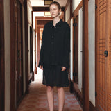 SITP5291 Soft Wrinkle Shirt_Black