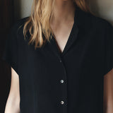 SITP5292 Open-Collar Retro T-Shirt_Black