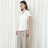 SITP5292 Open-Collar Retro T-Shirt_White