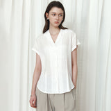 SITP5292 Open-Collar Retro T-Shirt_White