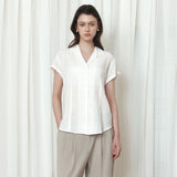 SITP5292 Open-Collar Retro T-Shirt_White