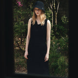 SITP5294 Cowlneck Jersey Sleeveless Top_Black