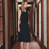 SITP5294 Cowlneck Jersey Sleeveless Top_Black