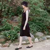 SITP5294 Cowlneck Jersey Sleeveless Top_Black