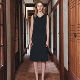 SITP5294 Cowlneck Jersey Sleeveless Top_Black