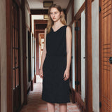 SITP5294 Cowlneck Jersey Sleeveless Top_Black