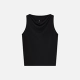 SITP5294 Cowlneck Jersey Sleeveless Top_Black