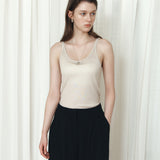 SITP5295 Relaxed Double-Line Sleeveless Top_Greige