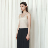 SITP5295 Relaxed Double-Line Sleeveless Top_Greige