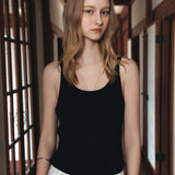 SITP5295 Relaxed Double-Line Sleeveless Top_Black