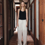 SITP5295 Relaxed Double-Line Sleeveless Top_Black