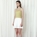 SITP5295 Relaxed Double-Line Sleeveless Top_Mustard