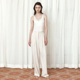 SITP5295 Relaxed Double-Line Sleeveless Top_White