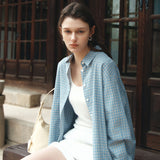 SITP5299 Summer Check Shirt_Pale blue