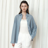 SITP5299 Summer Check Shirt_Pale blue