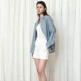 SITP5299 Summer Check Shirt_Pale blue