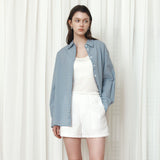 SITP5299 Summer Check Shirt_Pale blue