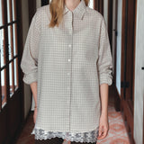 SITP5299 Summer Check Shirt_Gray