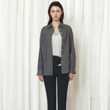 SITP5300 Sheer Cap-Sleeve Slim T-Shirt_Melange gray