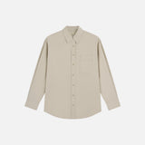 SITP5303 Washed Stitch Cotton Shirt_Light beige